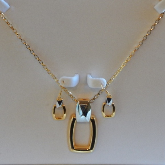 "Social Network" Necklace and Earrings Set - Picture 2 of 6